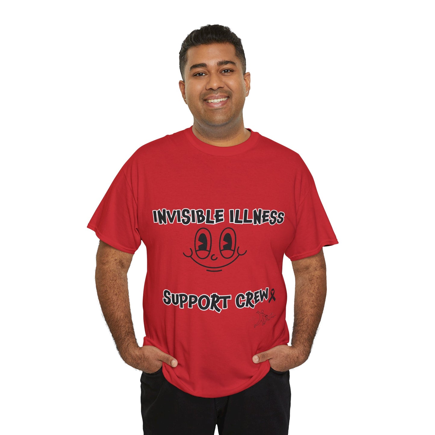 Invisible Illness Support Crew Unisex Heavy Cotton Tee