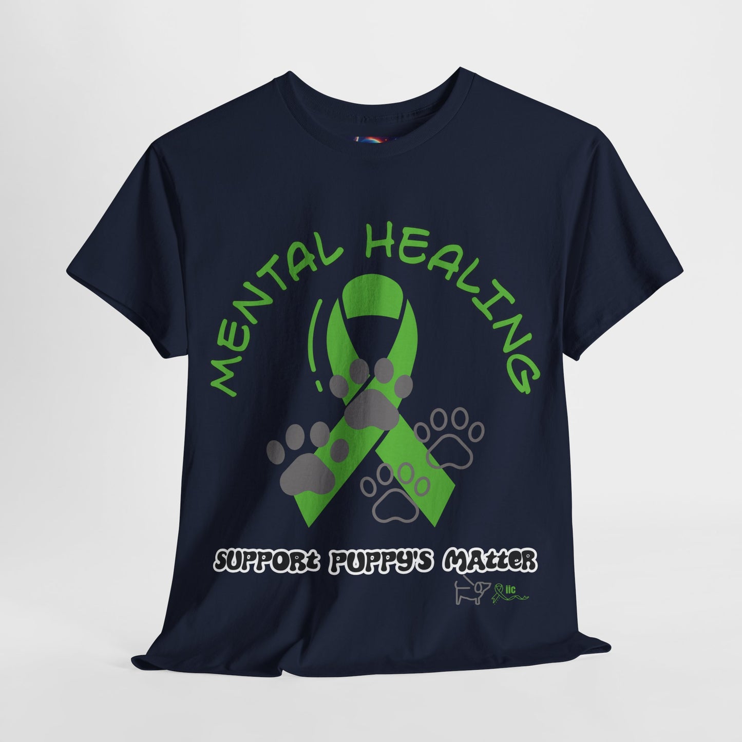 MENTAL WELLNESS - SUPPORT PUPPY'S Unisex Heavy Cotton Tee
