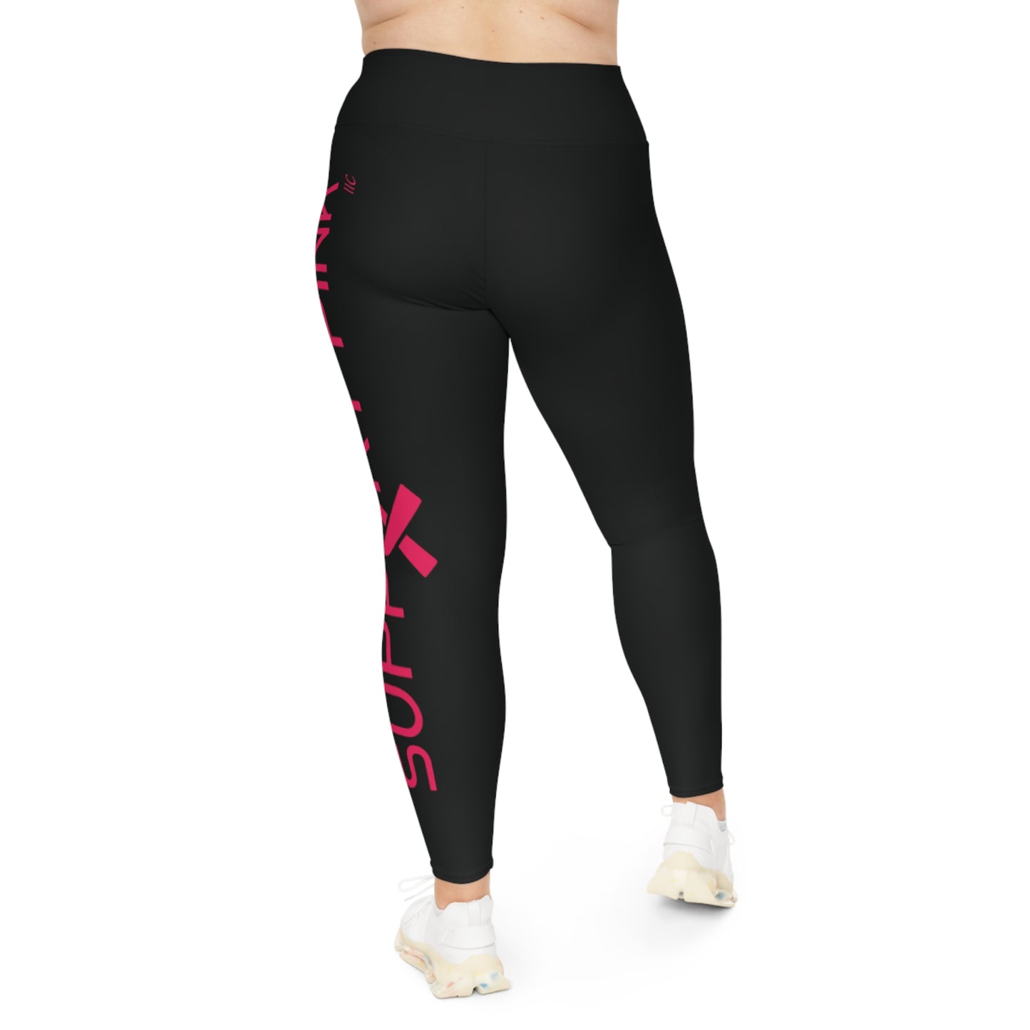 SUPPORT PINK 2 - Plus Size Leggings (AOP)