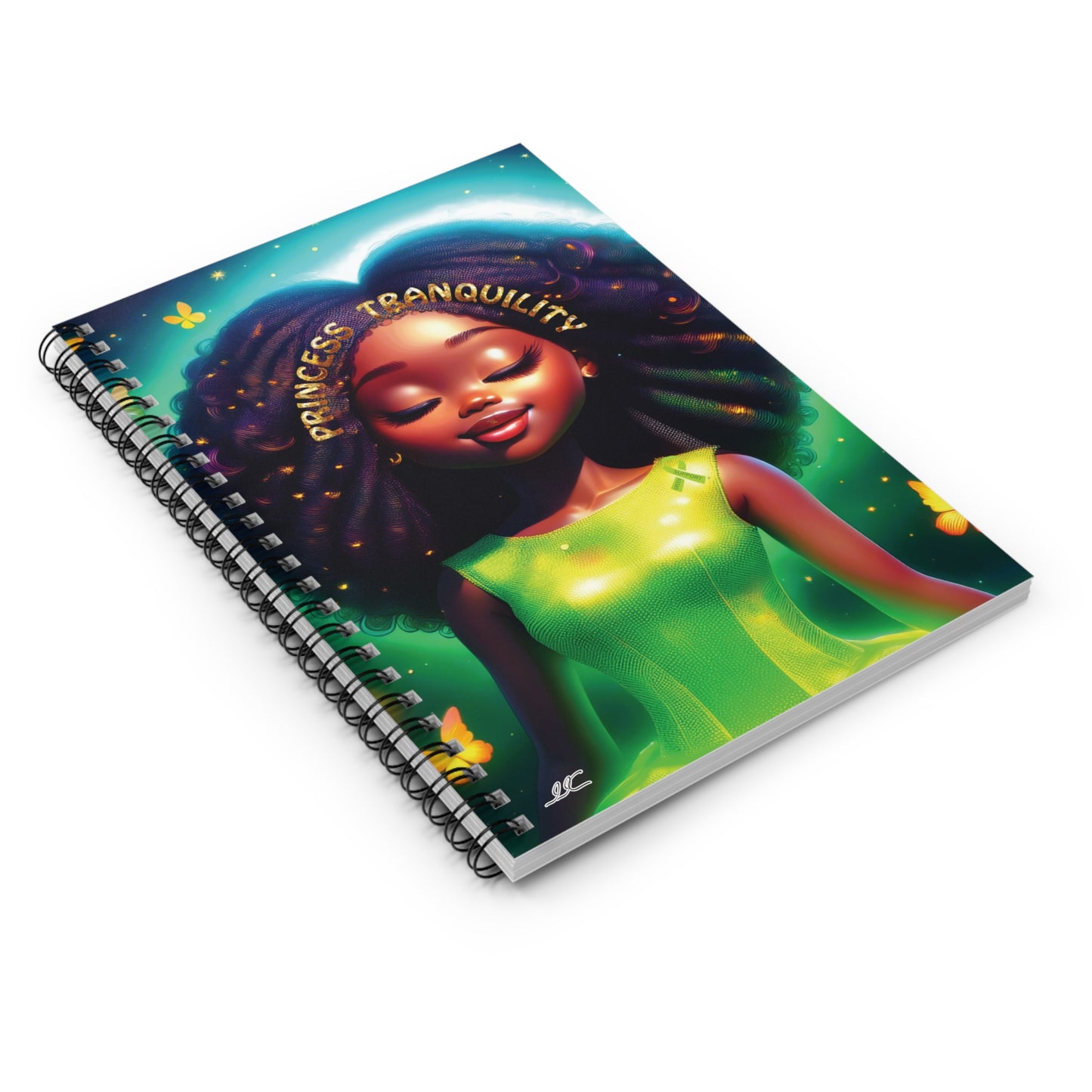 Princess Tranquility Spiral Notebook, Ruled Line for Students, Writers - Back-to-School Gift
