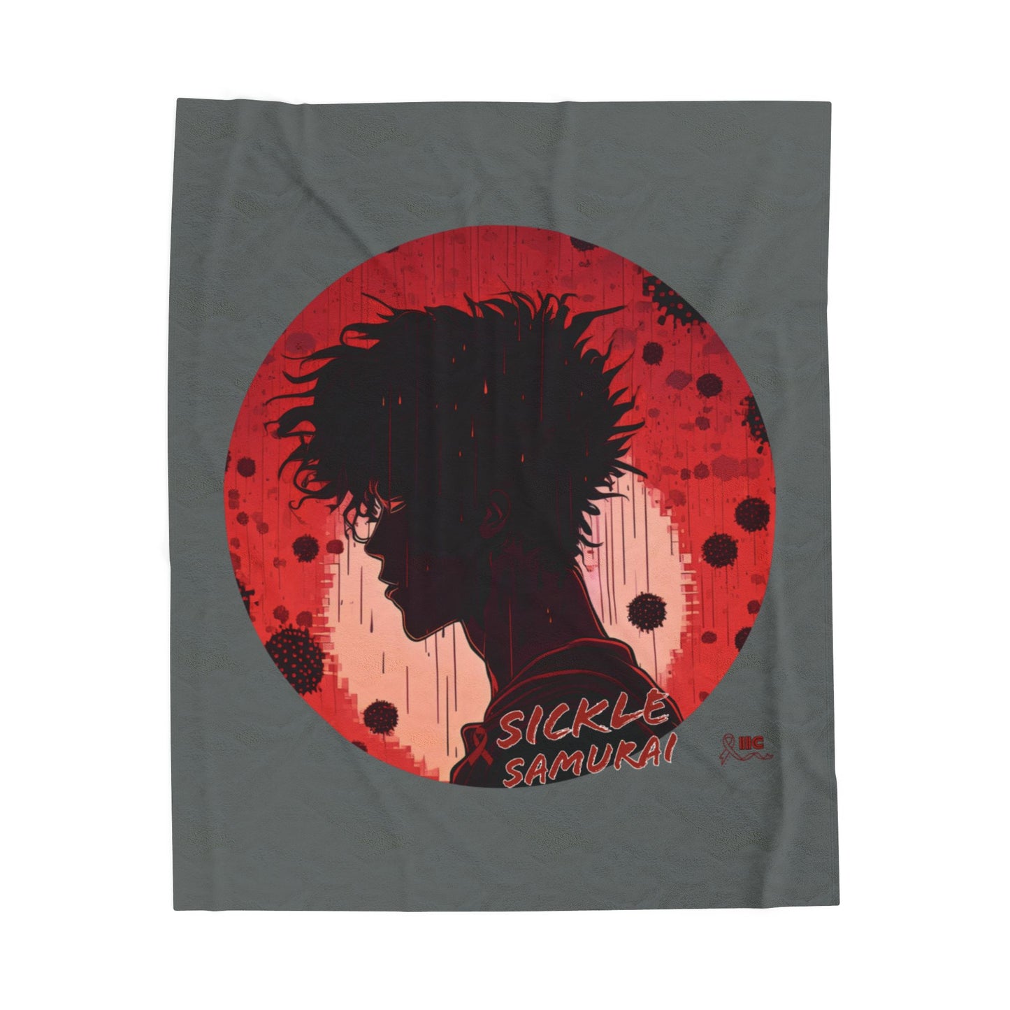 Sickle Samurai Velveteen Plush Blanket
