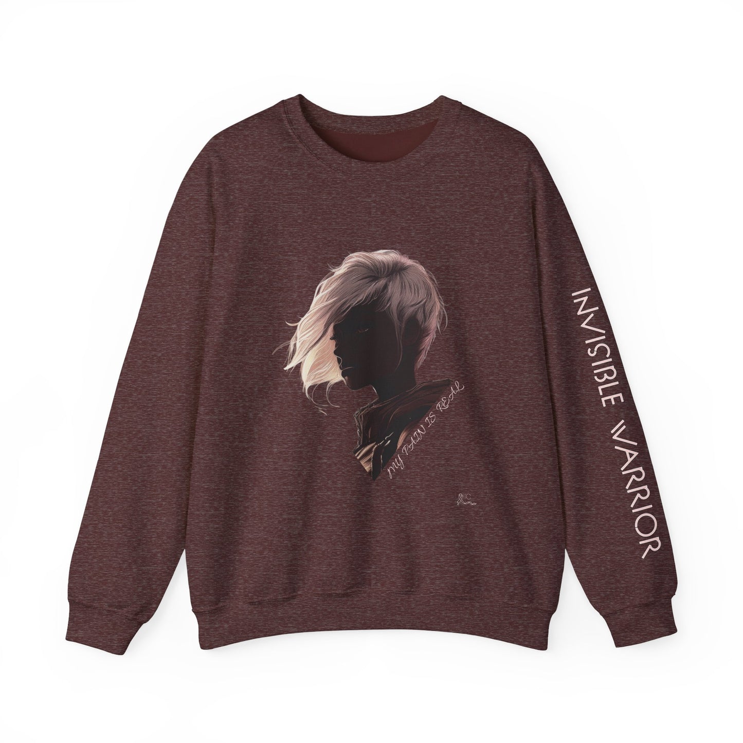 INVISIBLE WARRIOR - Unisex Heavy Blend™ Crewneck Sweatshirt
