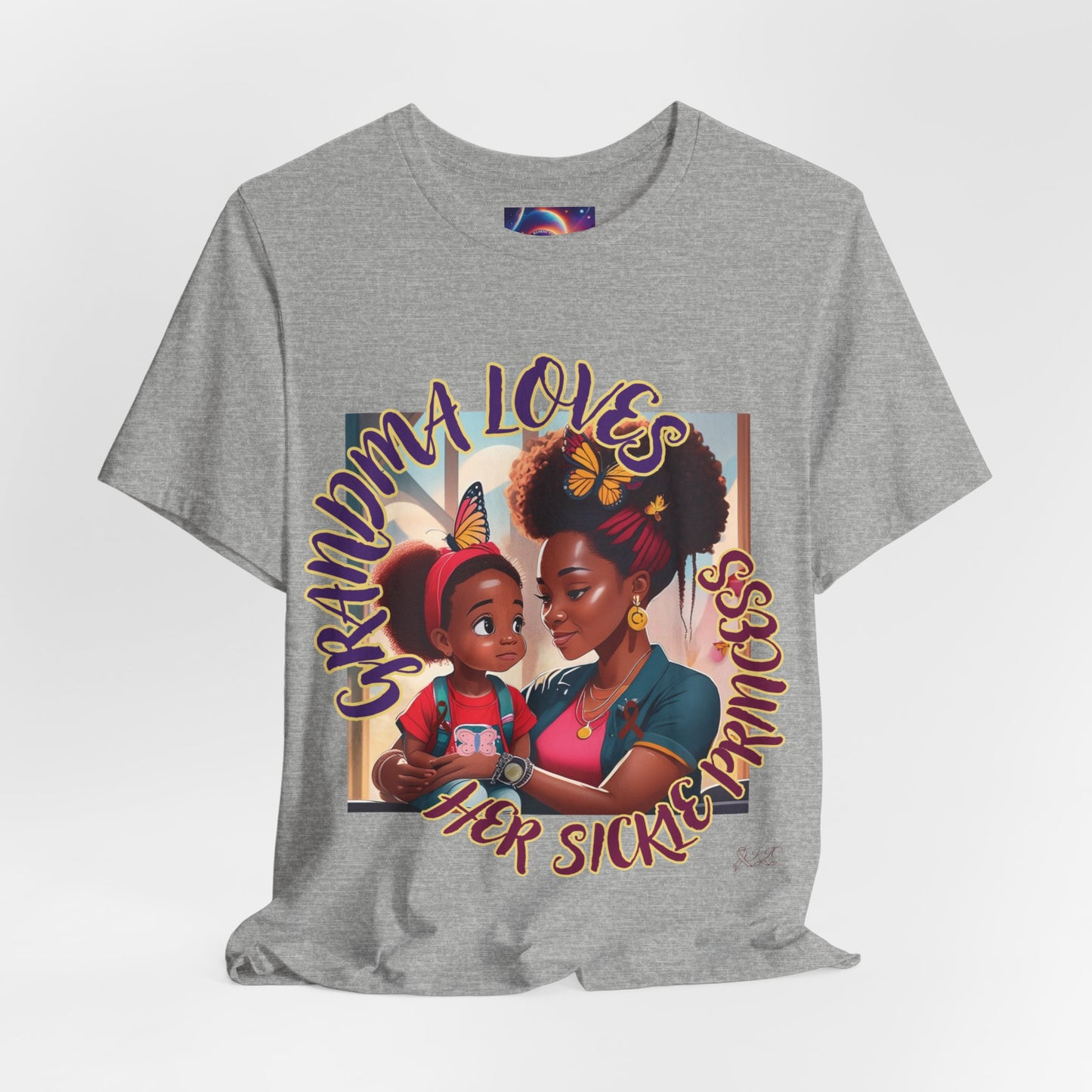 GRANDMA LOVES HER SICKLE PRINCESS - Unisex Jersey Short Sleeve Tee
