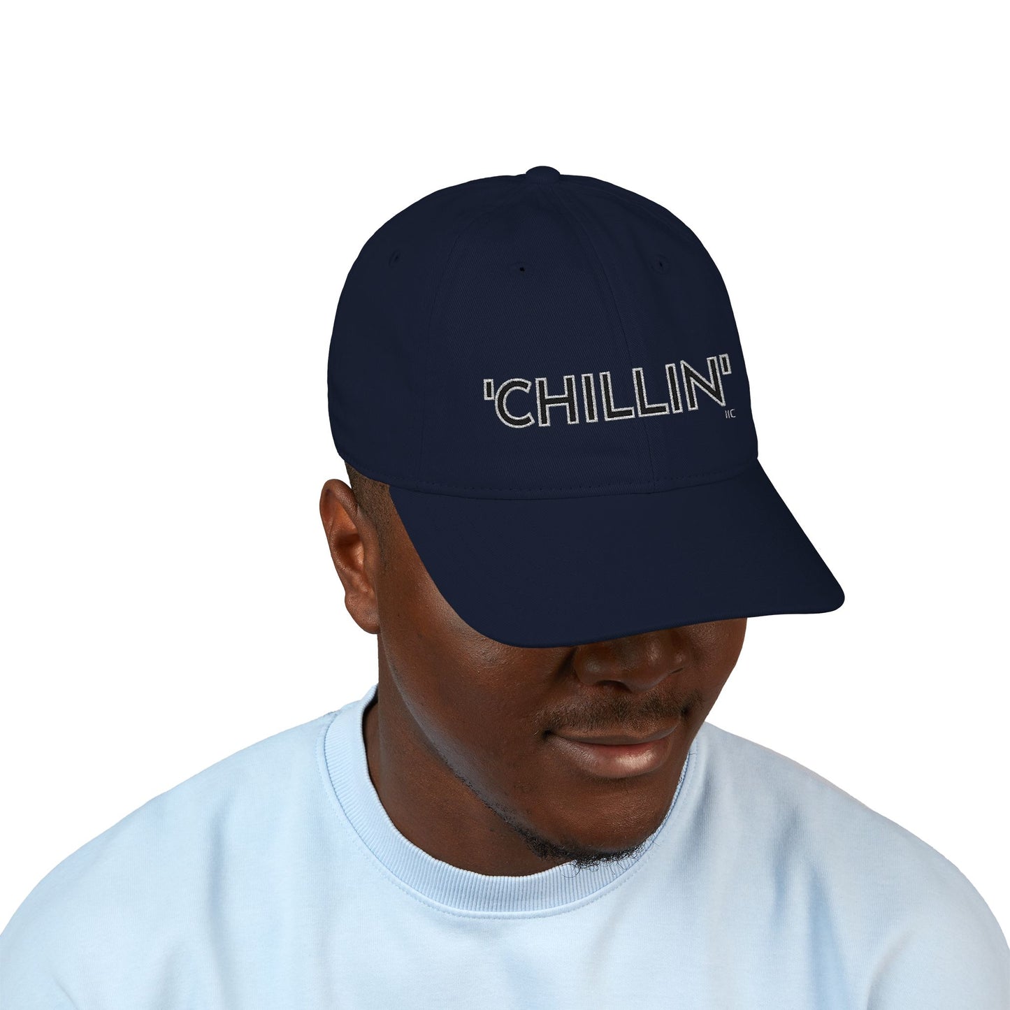 'CHILLIN' -Organic Baseball Cap (Embroidery)