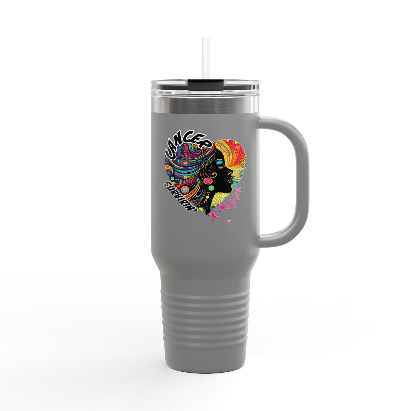 CANCER SURVIVIN - Insulated Travel Mug, 40oz