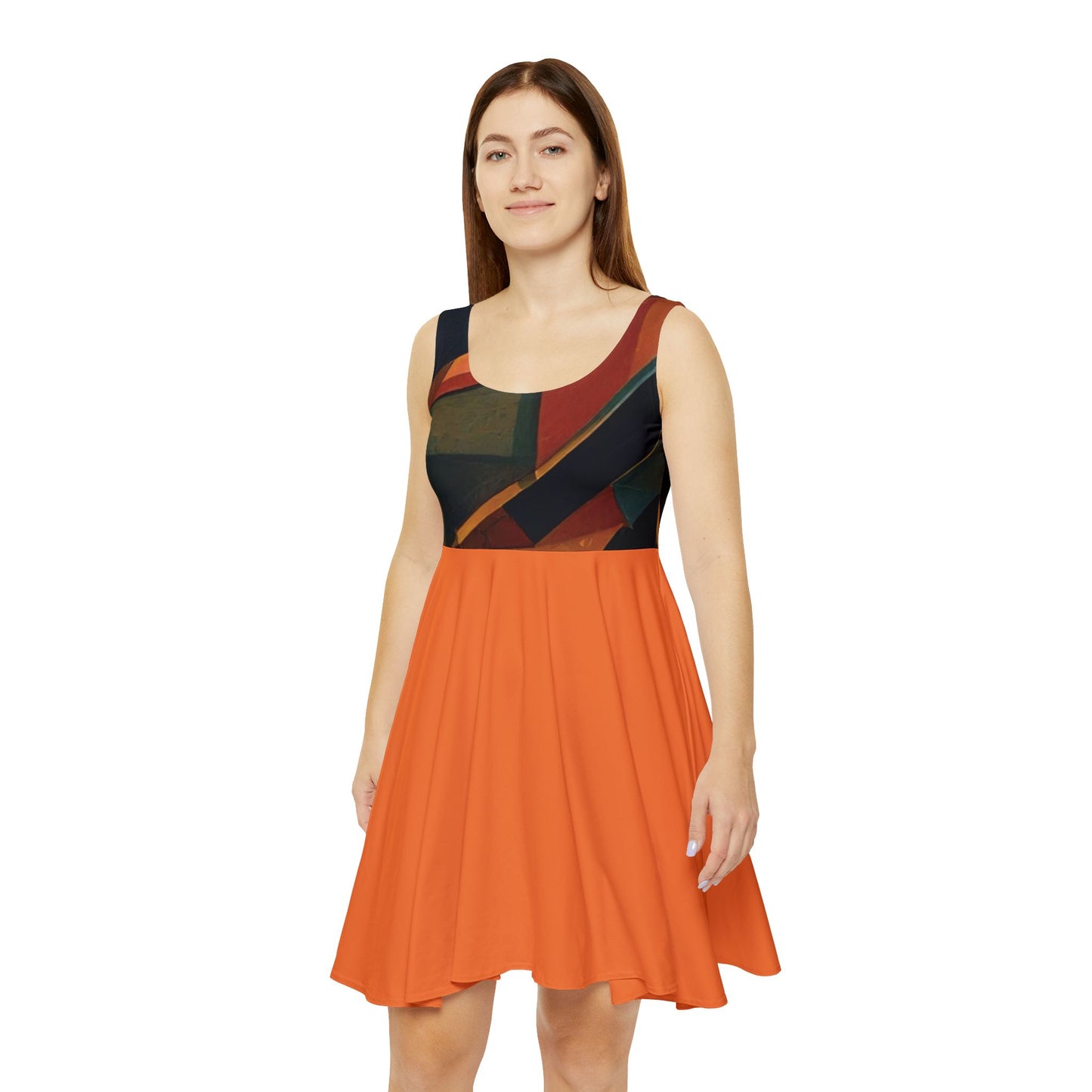 I SUPPORT ORANGE - Women's Skater Dress (AOP)