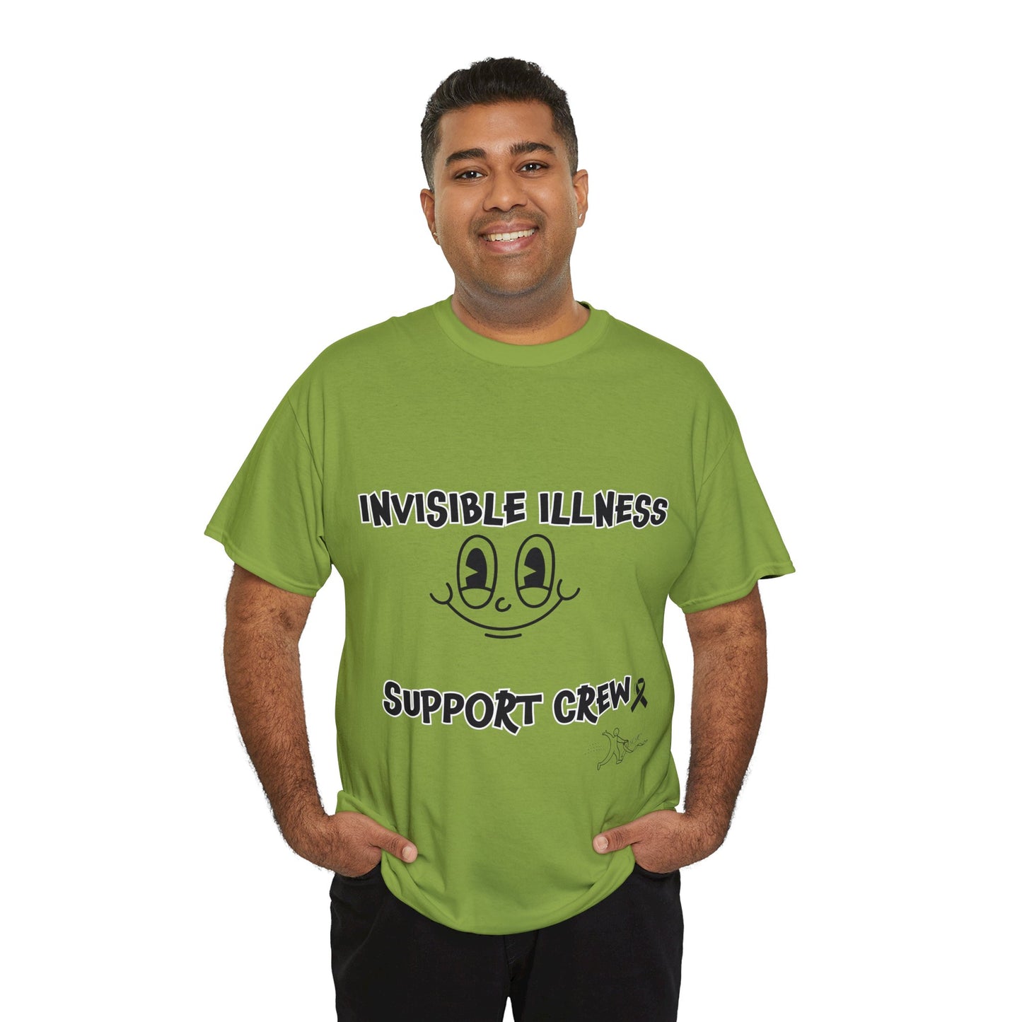 Invisible Illness Support Crew Unisex Heavy Cotton Tee