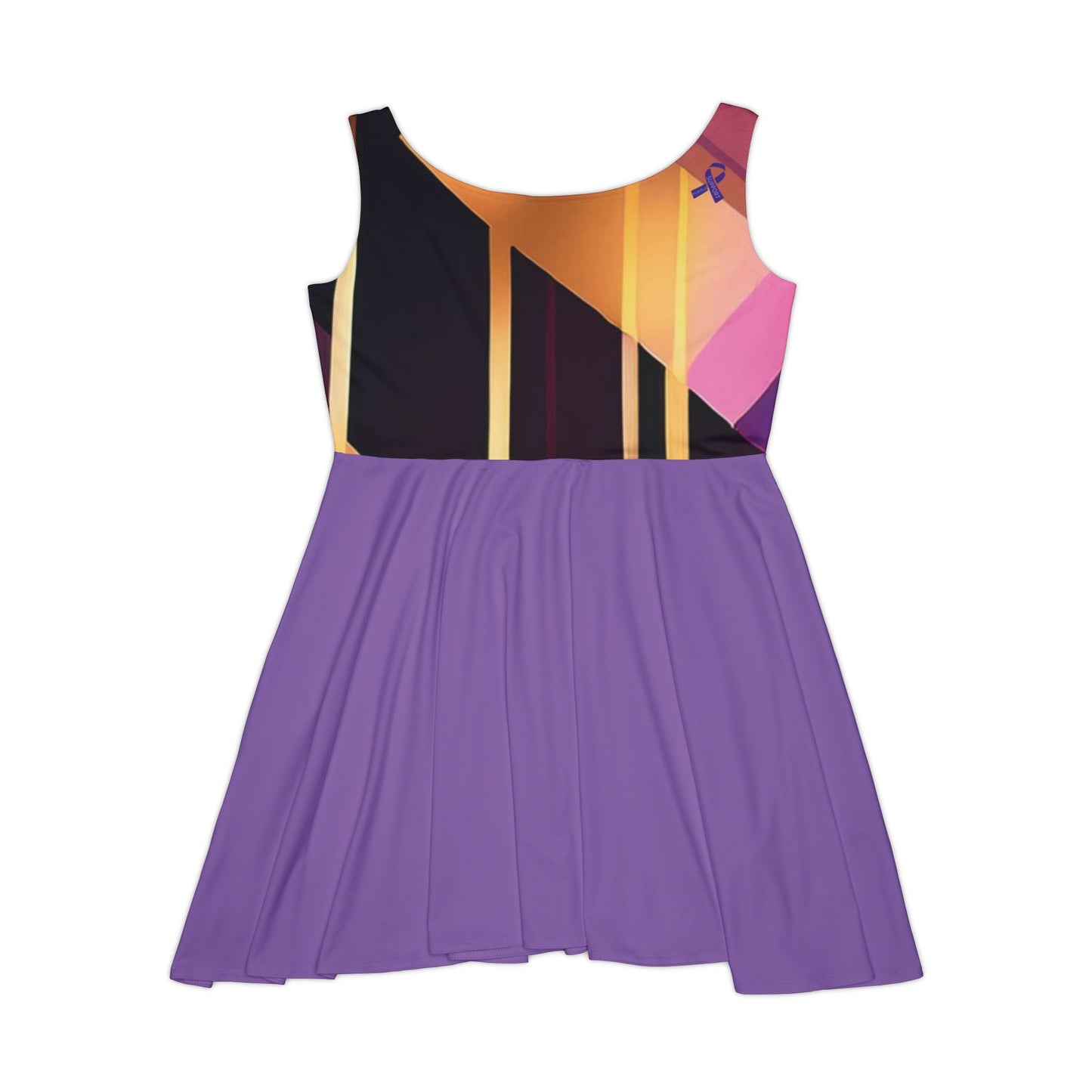I SUPPORT PURPLE - Women's Skater Dress (AOP)