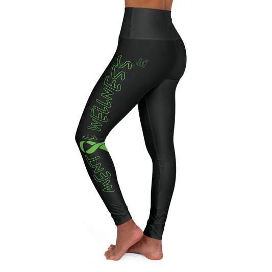 MENTAL WELLNESS - High Waisted Yoga Leggings (AOP)