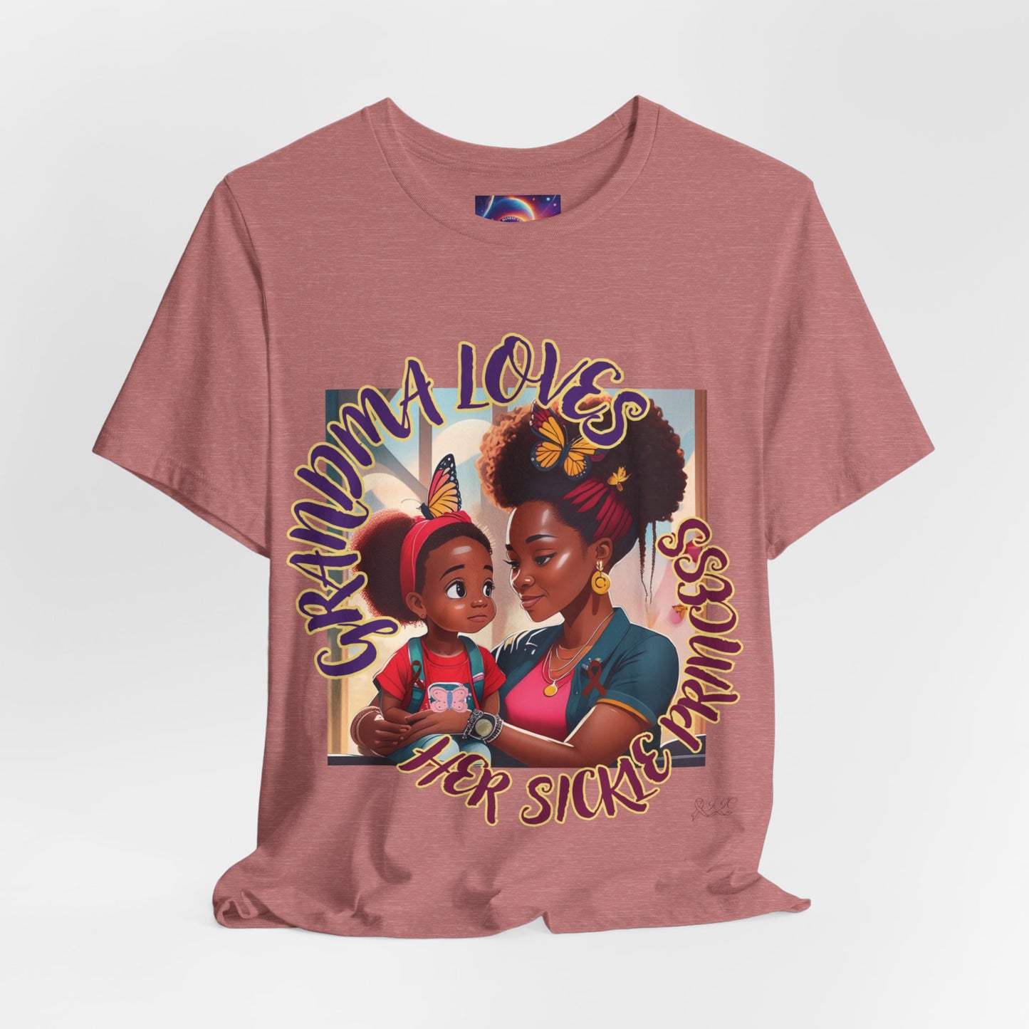 GRANDMA LOVES HER SICKLE PRINCESS - Unisex Jersey Short Sleeve Tee