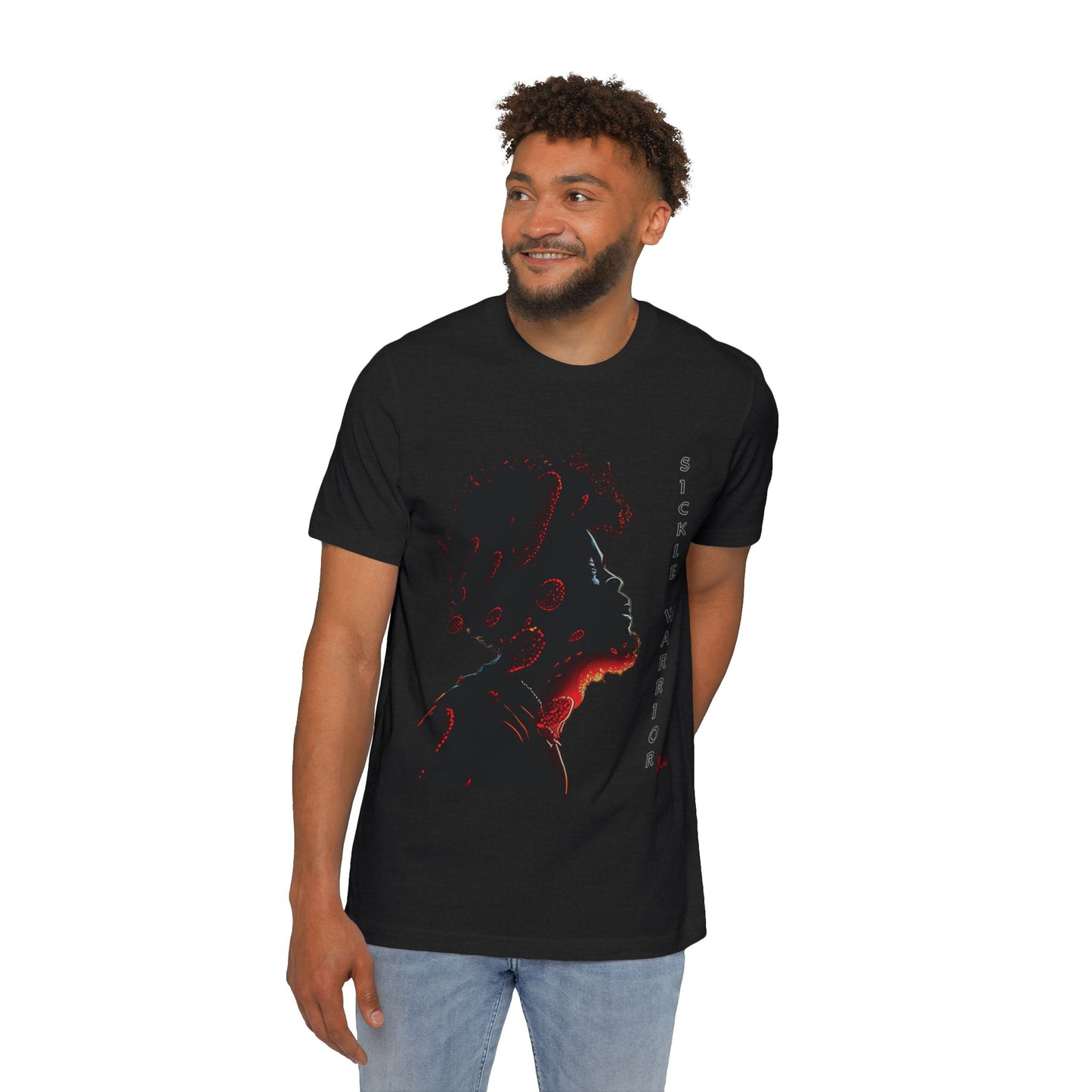 SICKLE CELL WARRIOR-Short-Sleeve Jersey T-Shirt-Made In The USA