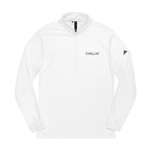 'CHILLIN' - adidas® Quarter-Zip Pullover (Embroidery)