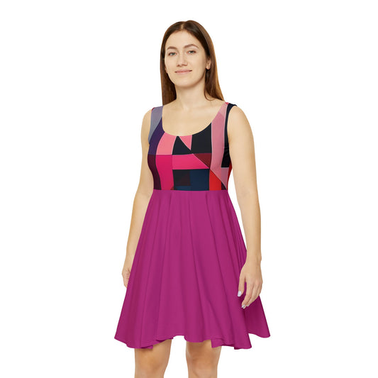 I SUPPORT PINK - Women's Skater Dress (AOP)