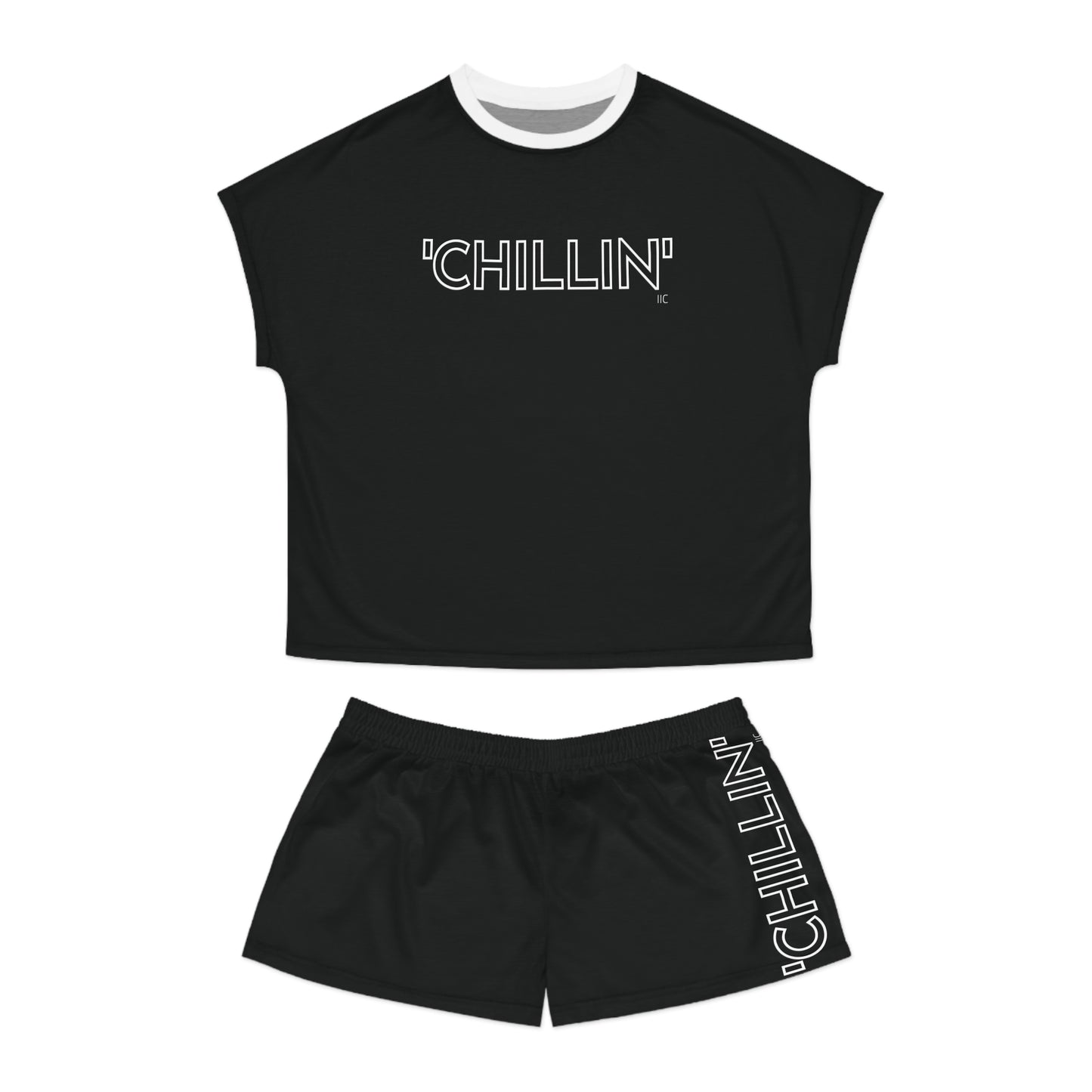 'CHILLIN' - Women's Short Pajama Set (AOP)