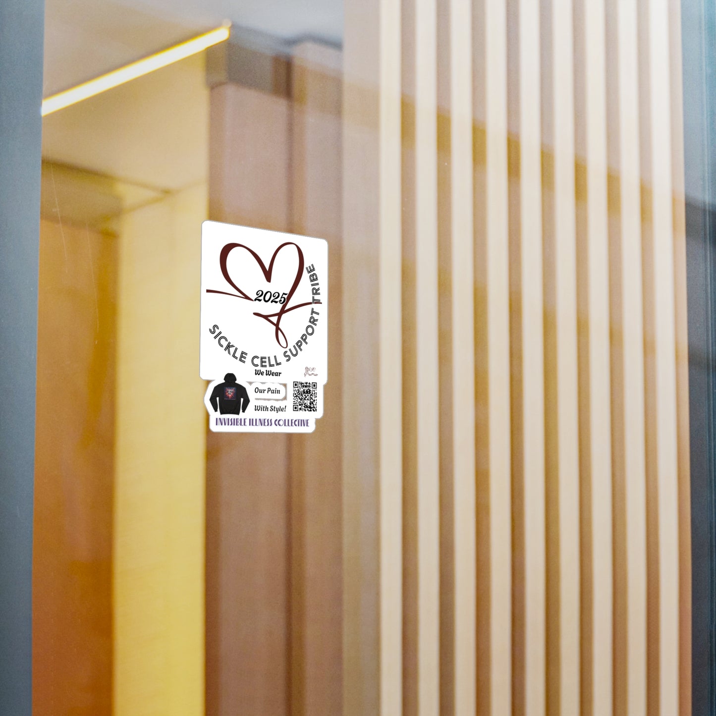 Sickle Cell Support Tribe Vinyl Sticker