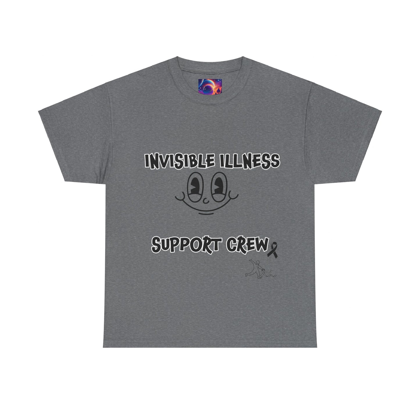 Invisible Illness Support Crew Unisex Heavy Cotton Tee