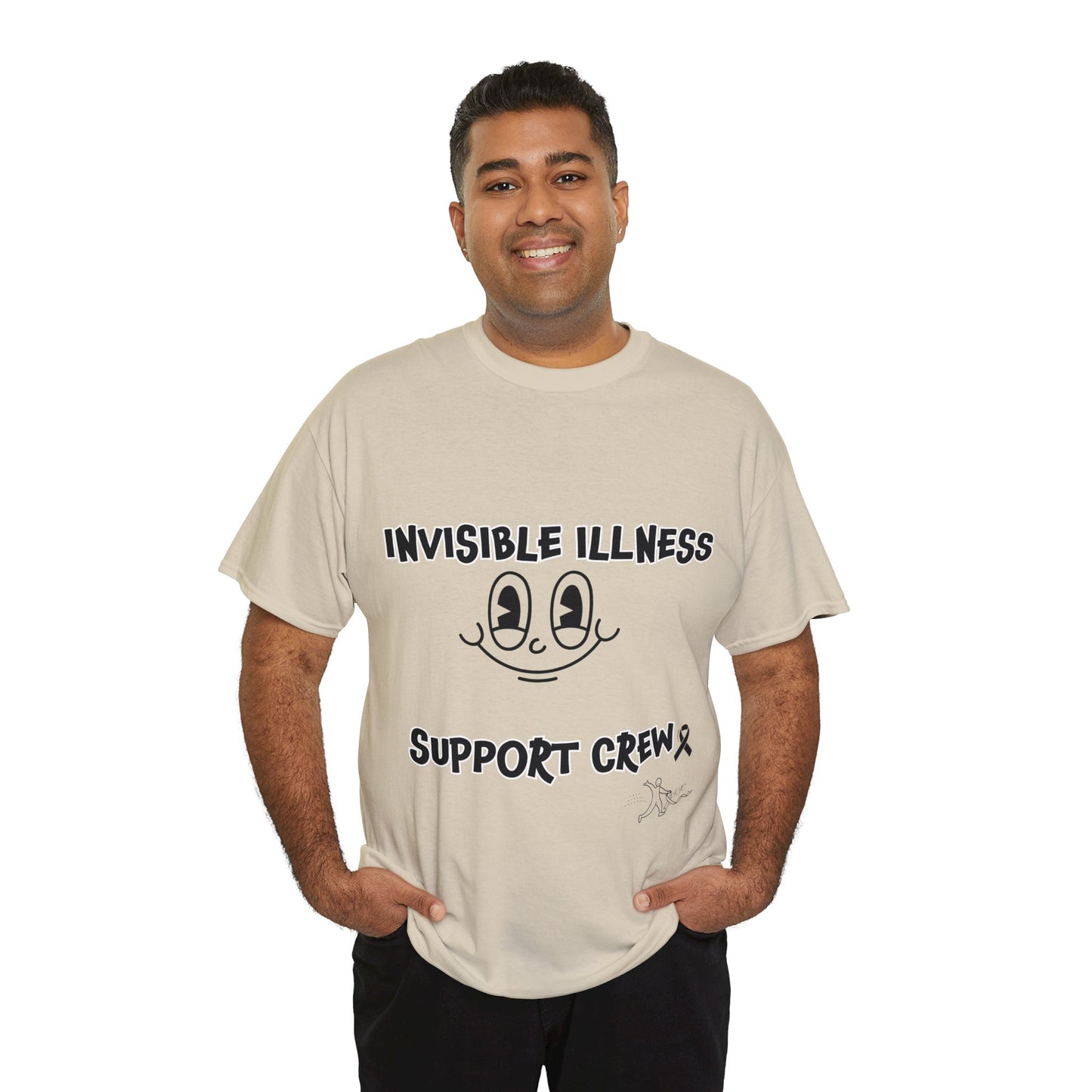 Invisible Illness Support Crew Unisex Heavy Cotton Tee