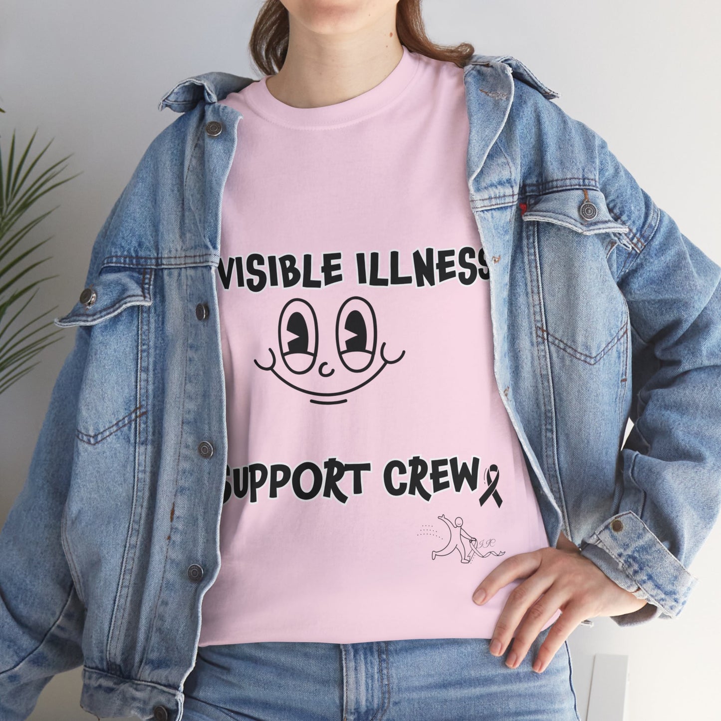 Invisible Illness Support Crew Unisex Heavy Cotton Tee