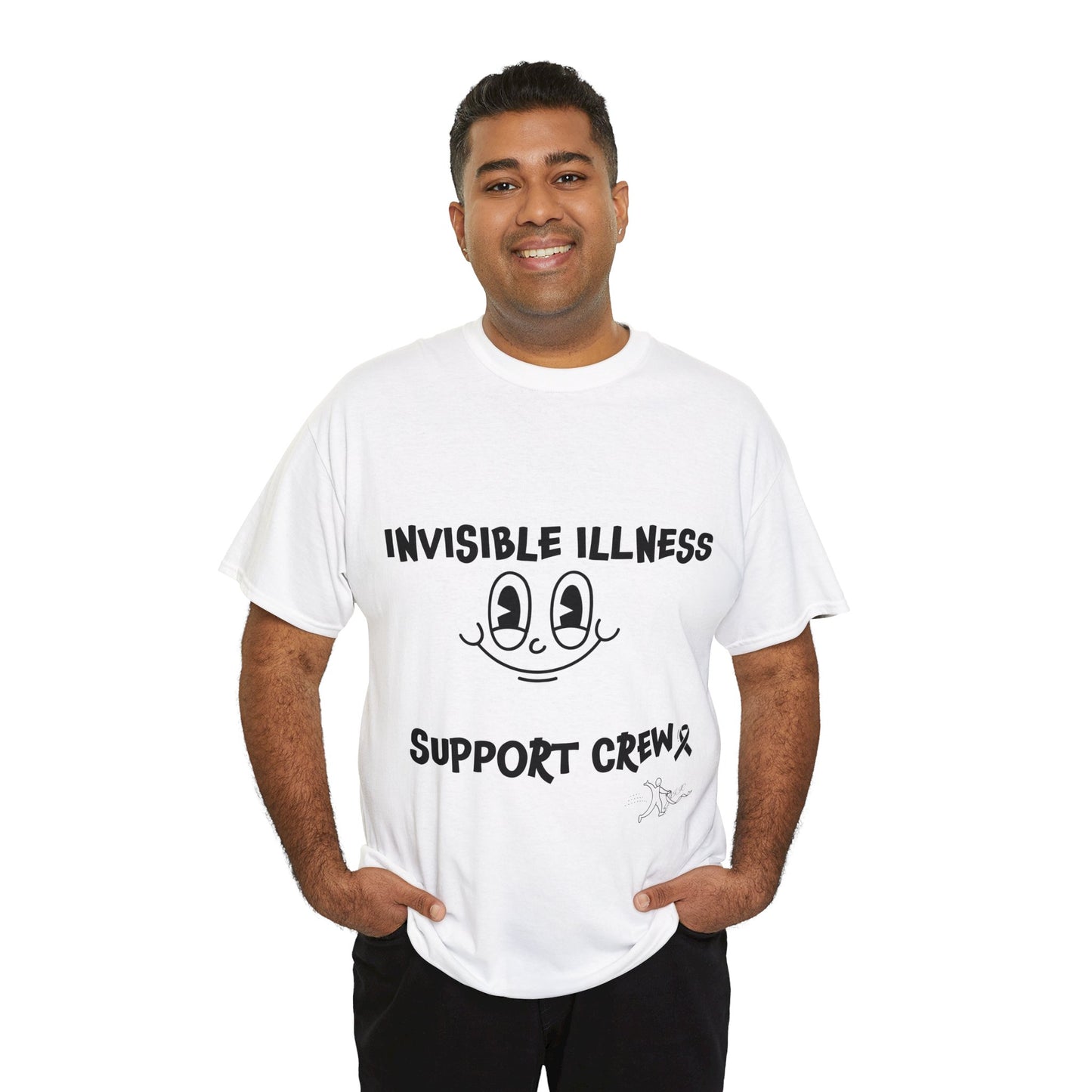 Invisible Illness Support Crew Unisex Heavy Cotton Tee