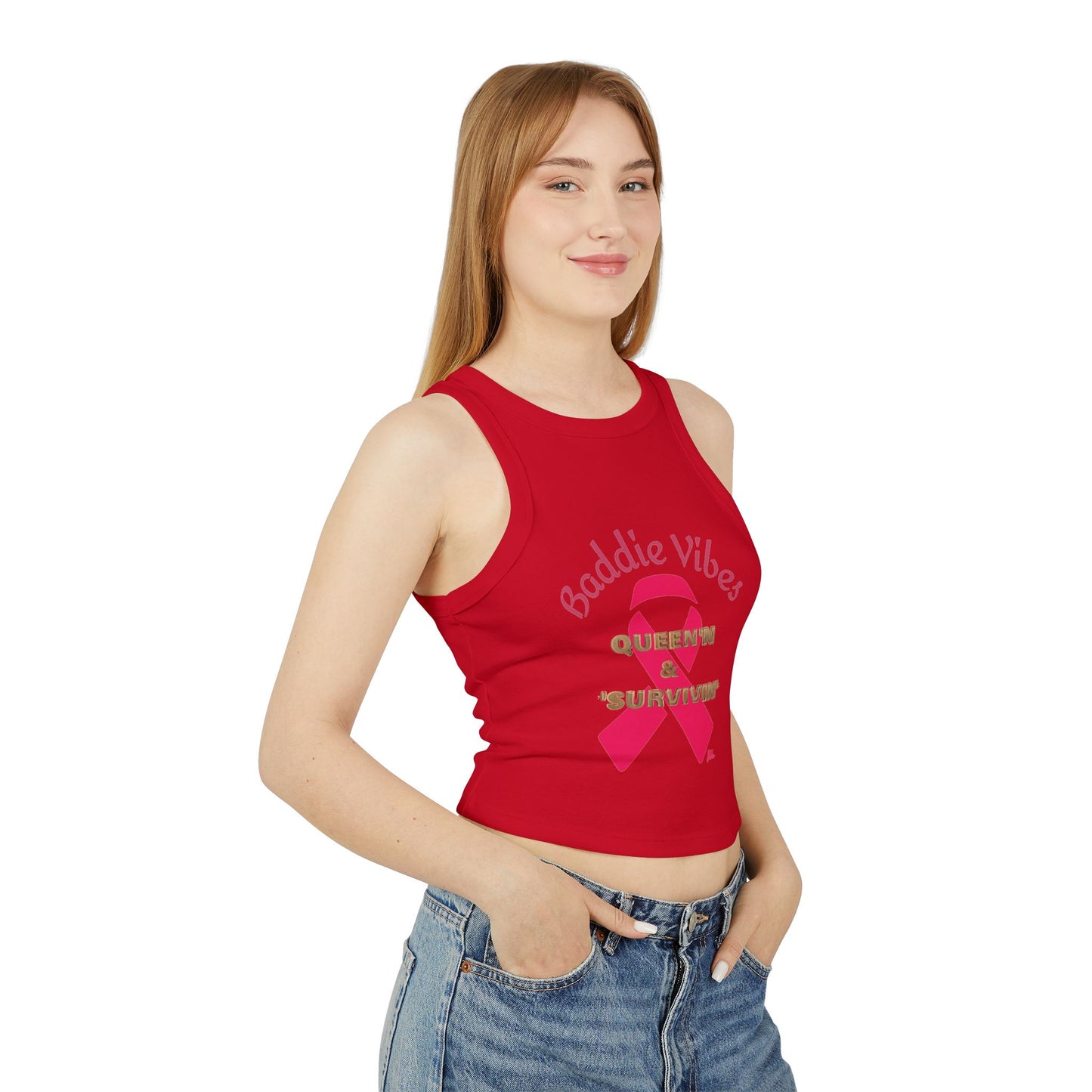Baddie Vibes Rib Racer Tank