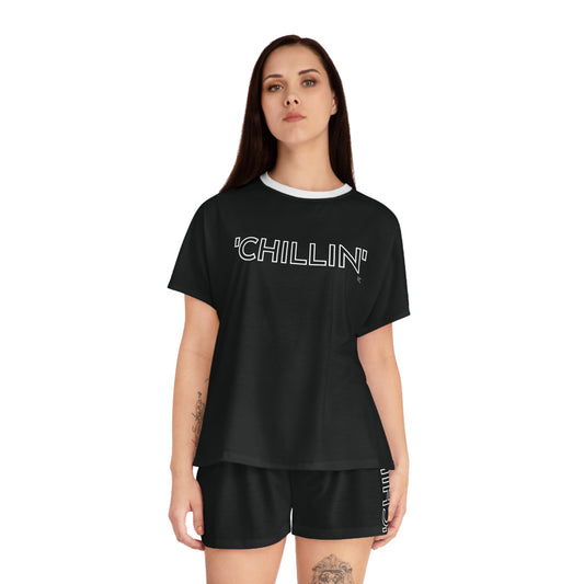 'CHILLIN' - Women's Short Pajama Set (AOP)