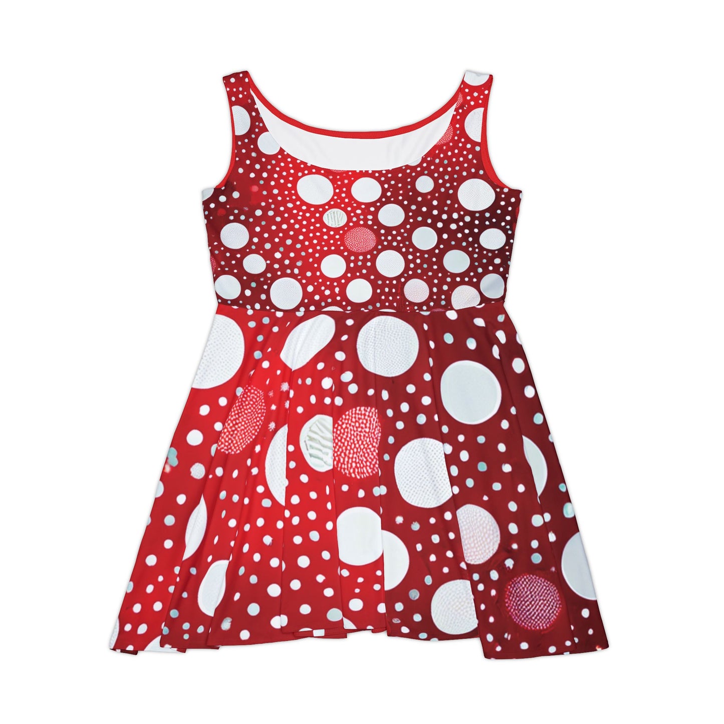 I Support Line: Red - Custom Women's Skater Dress, Bold and Vibrant Design for Everyday Wear, Parties and Social Gatherings, Skater Dress, Women's