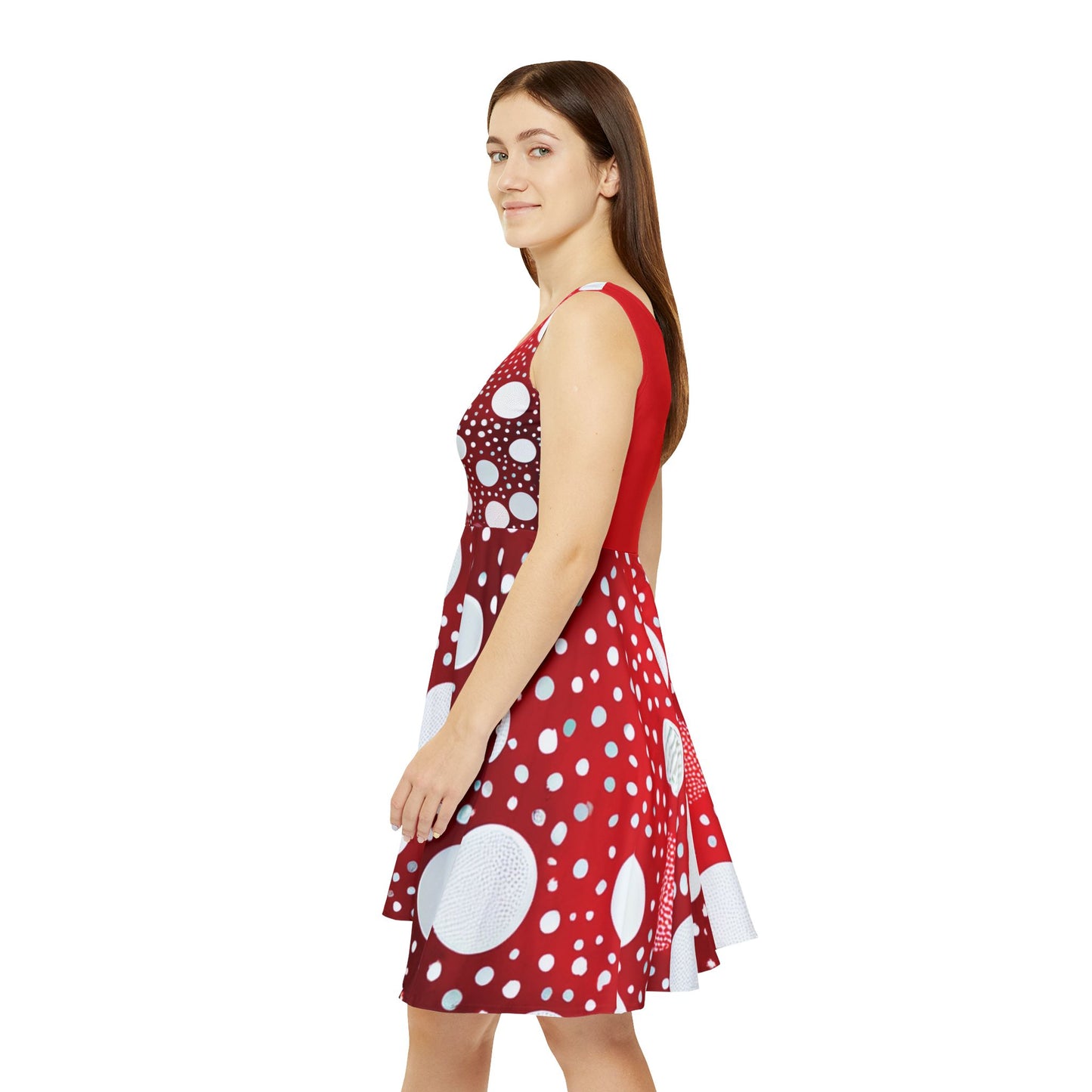 I SUPPORT RED - Women's Skater Dress (AOP)