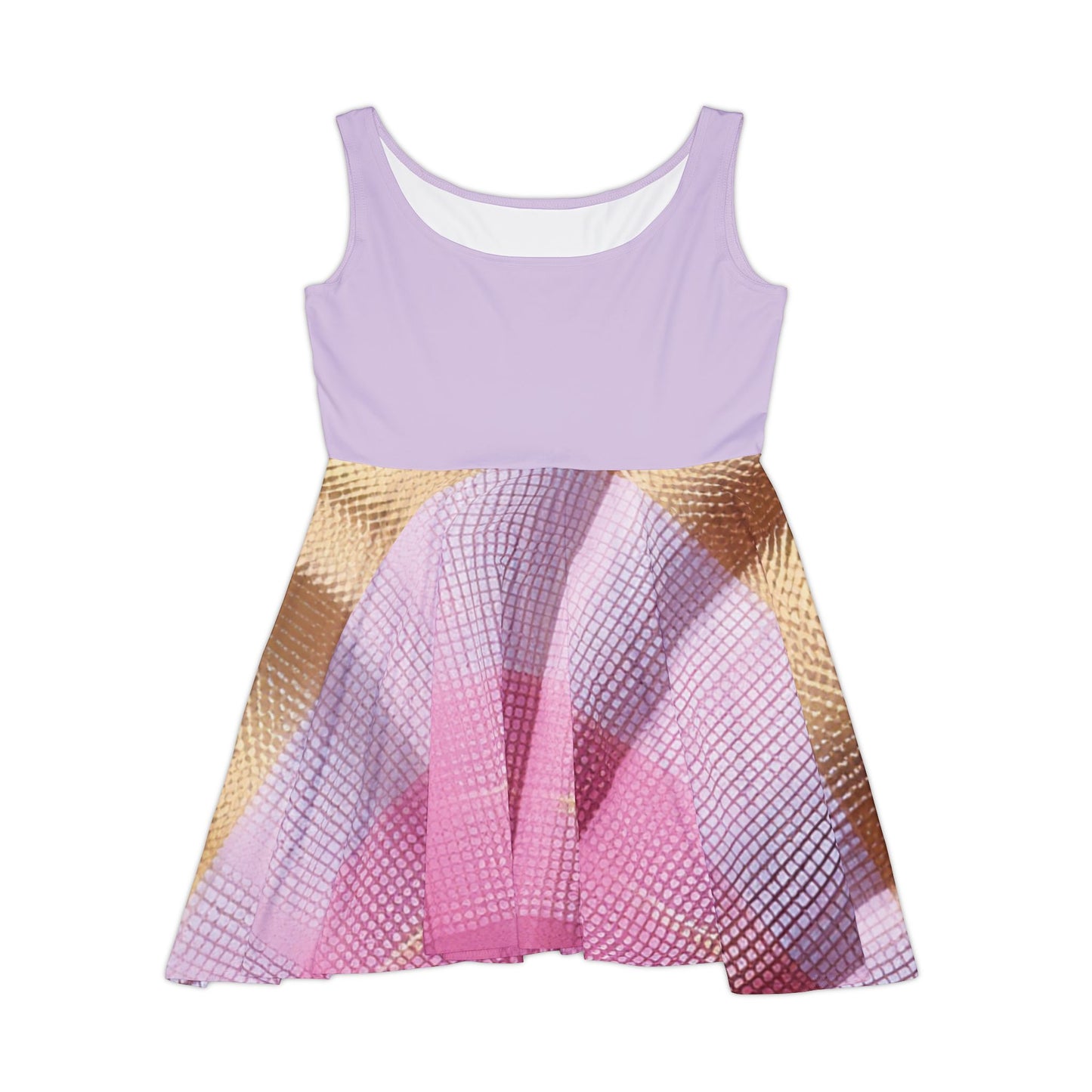 I Support Line: Purple - Women's Skater Dress - Custom All-Over Print - High-Quality Fabric Blend, Comfortable & Stylish - Ideal for Any Occasion - Made In America