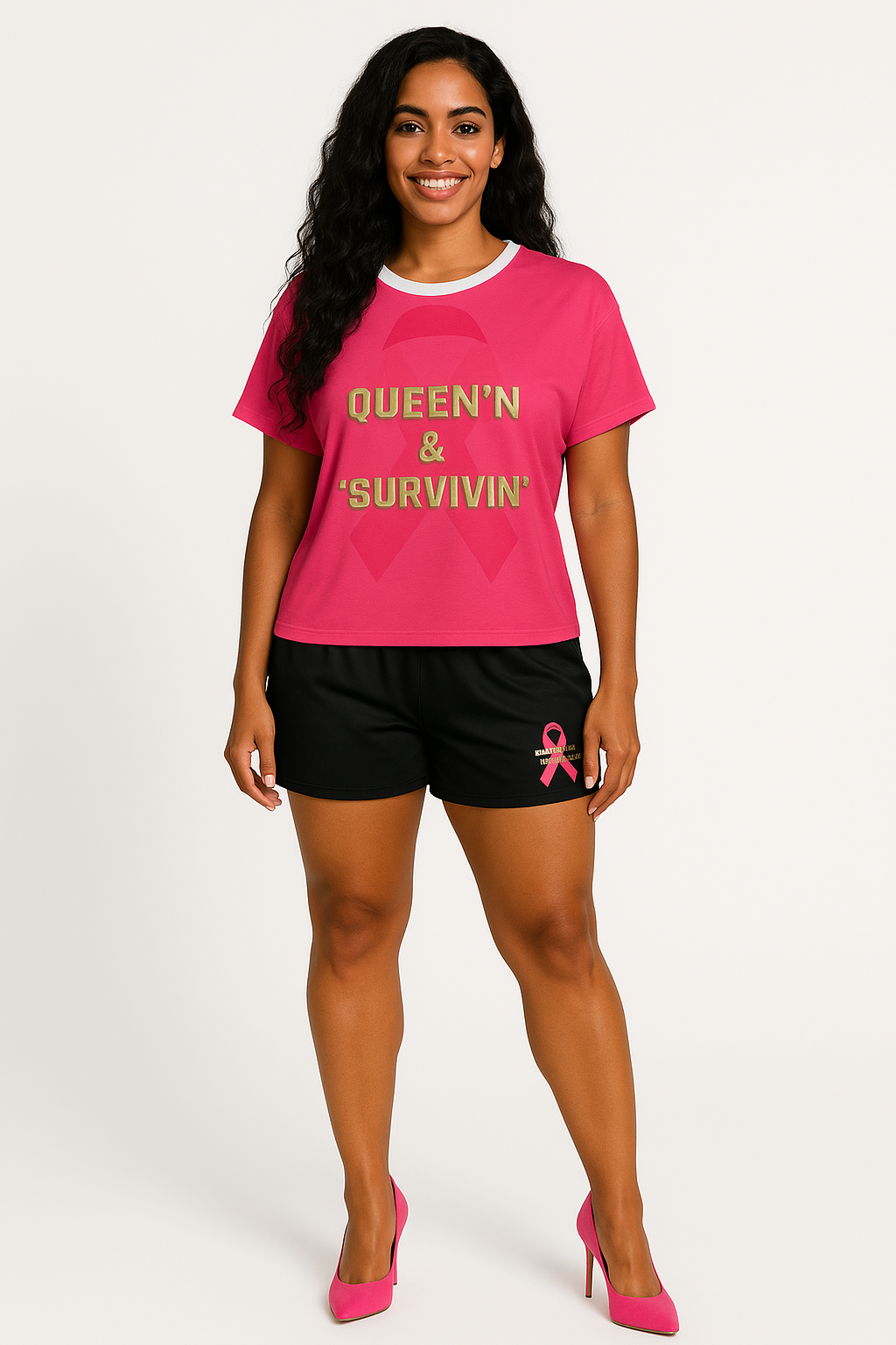 QUEEN'N & SURVIVIN - Women's Short Pajama Set (AOP)