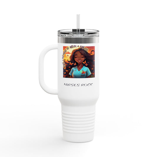 JUST BREATH - Insulated Travel Mug, 40oz