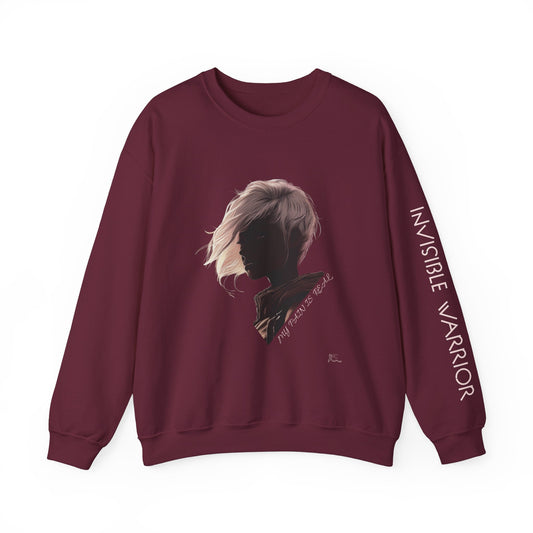 INVISIBLE WARRIOR - Unisex Heavy Blend™ Crewneck Sweatshirt