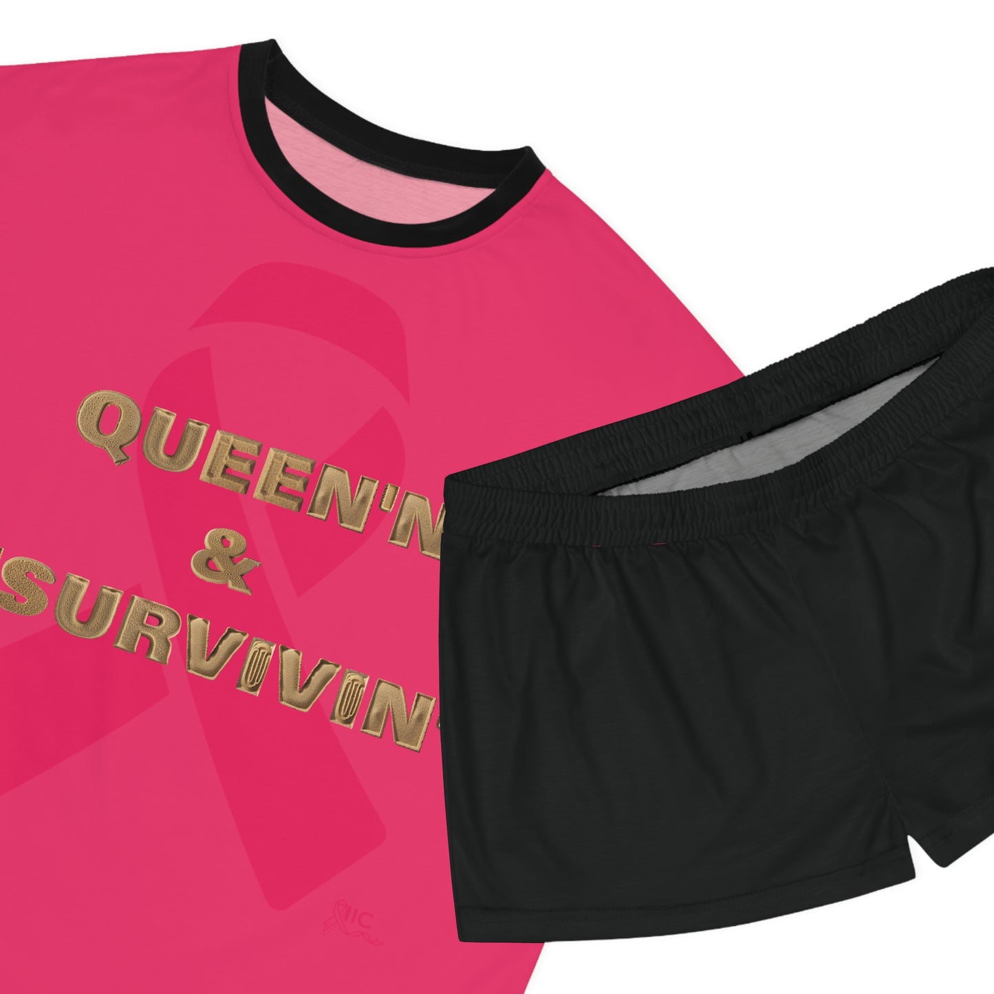 QUEEN'N & SURVIVIN - Women's Short Pajama Set (AOP)