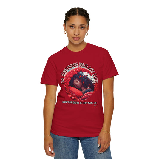 SICKLE CELL WARRIOR PRINCESS - Unisex Garment-Dyed T-shirt