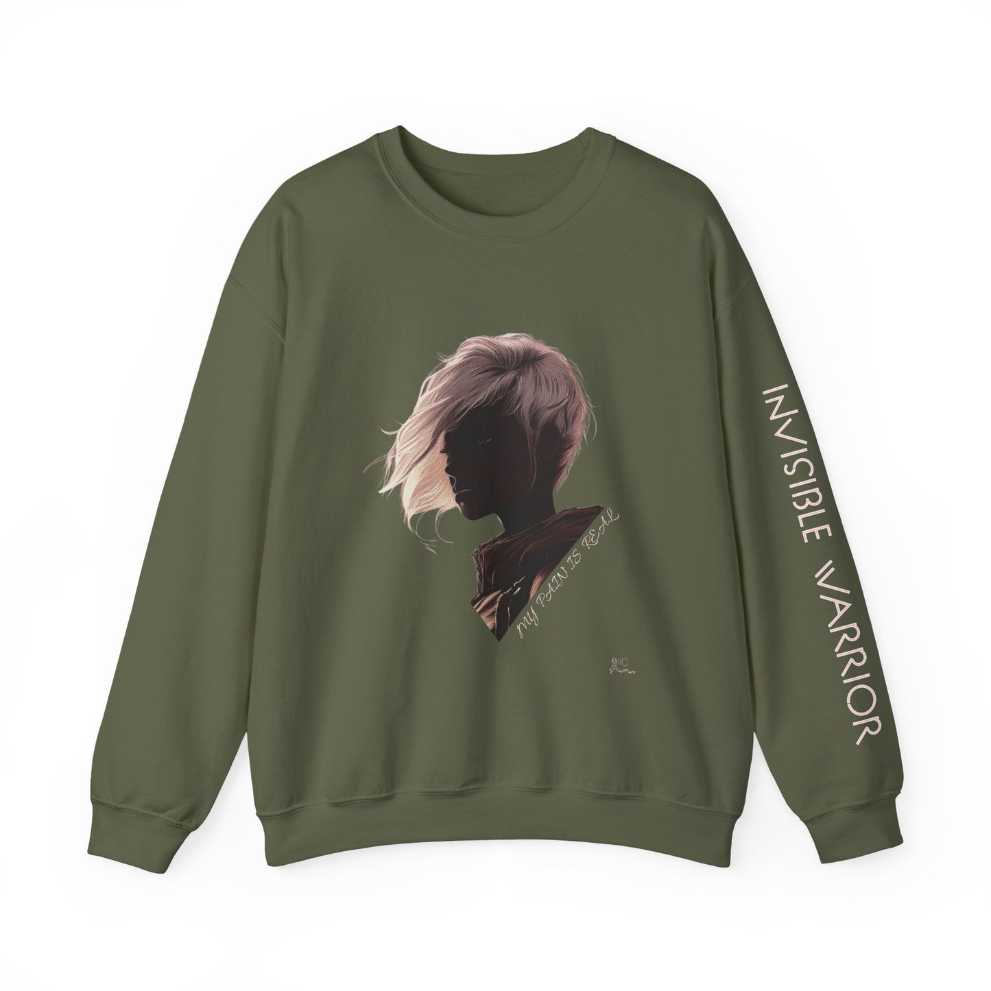 INVISIBLE WARRIOR - Unisex Heavy Blend™ Crewneck Sweatshirt