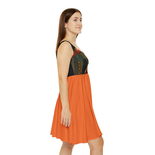 I SUPPORT ORANGE - Women's Skater Dress (AOP)
