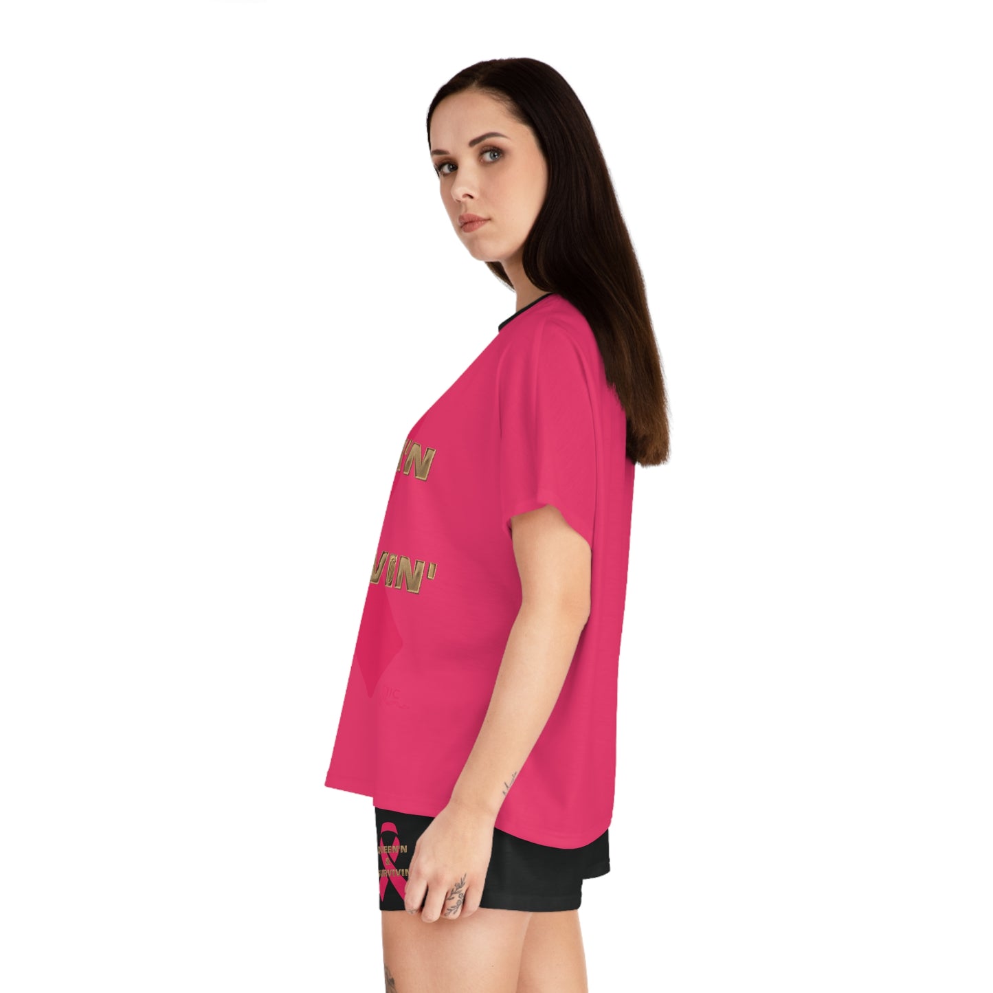 QUEEN'N & SURVIVIN - Women's Short Pajama Set (AOP)