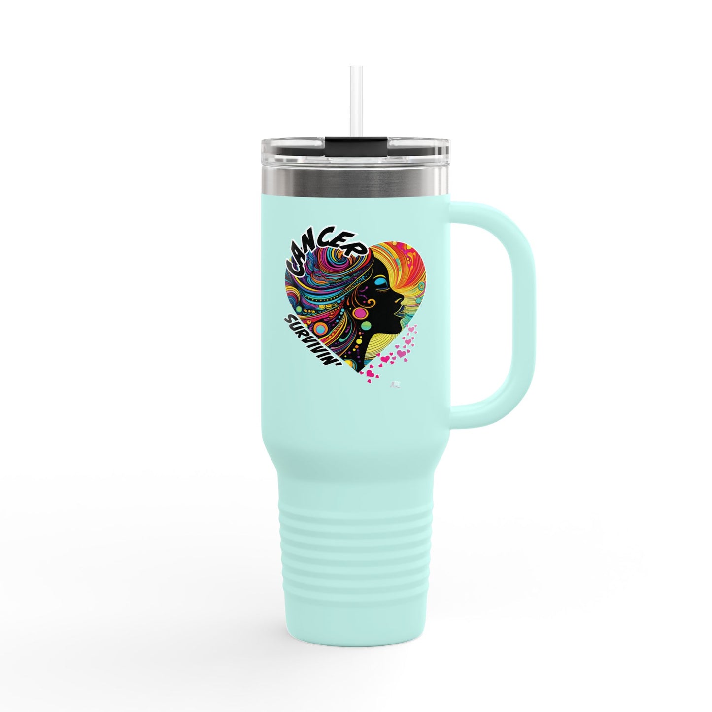 CANCER SURVIVIN - Insulated Travel Mug, 40oz