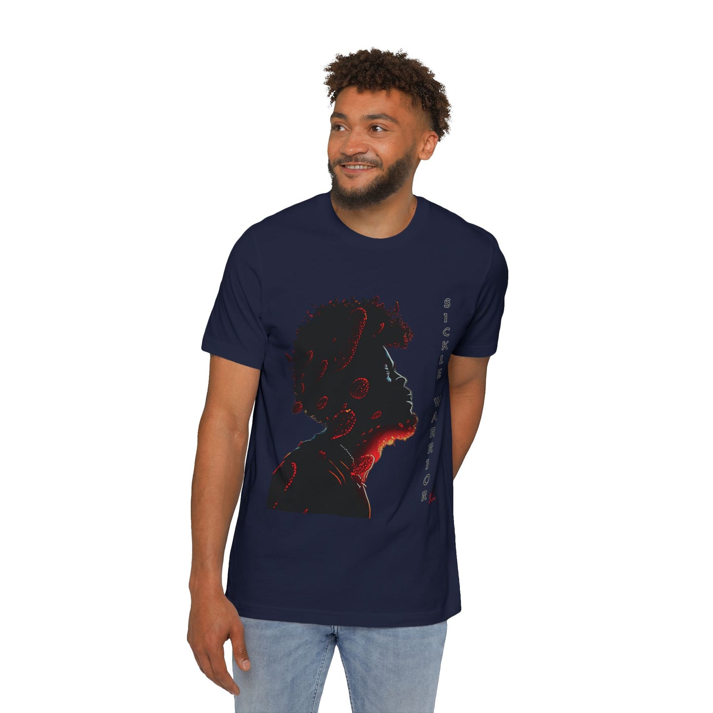 SICKLE CELL WARRIOR-Short-Sleeve Jersey T-Shirt-Made In The USA